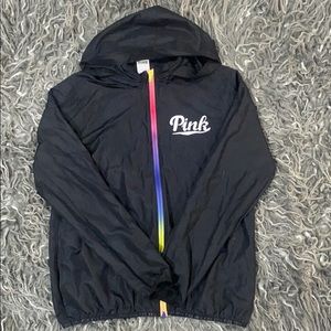 PINK zip-up windbreaker